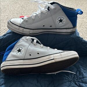 Converse Kids High-Top Sneakers - Gray and Blue